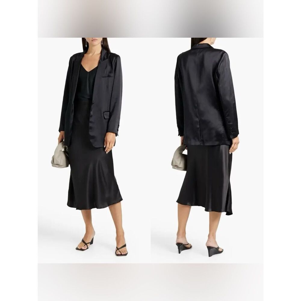 Nili Lotan Eveline Silk-satin blazer - Picture 6 of 13